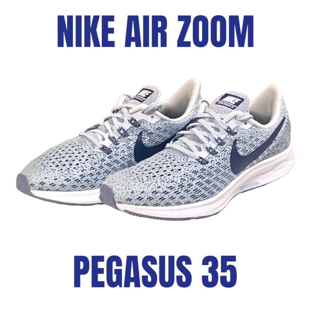 Nike Air Zoom Pegasus 35 (942855-005) Grey/Blue Void/White Women’s 9